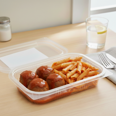 Almôndegas de Atum com Penne e Molho de Tomate