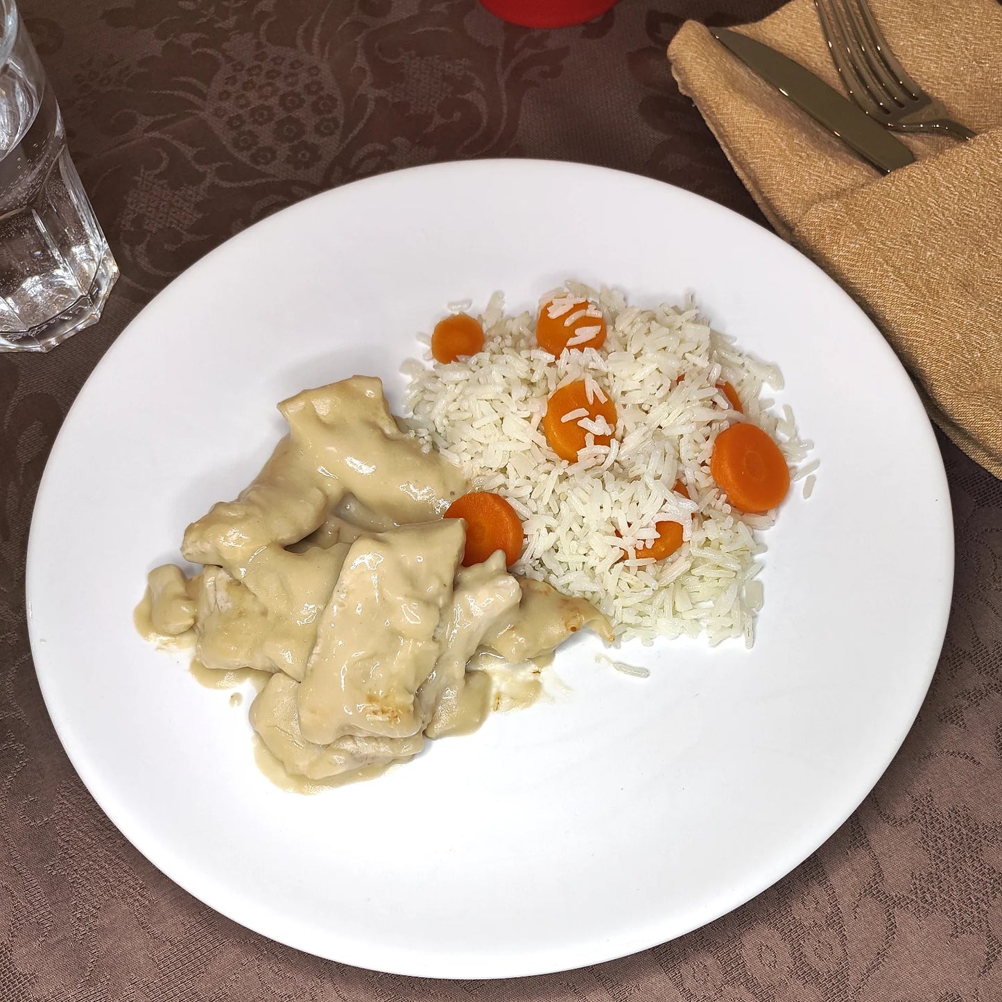 Bifinhos de Perú com Arroz de Cenoura