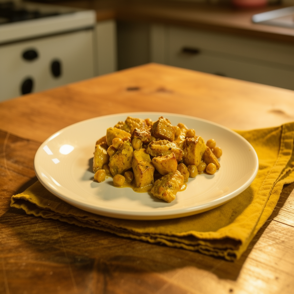 Caril de Frango com Grão