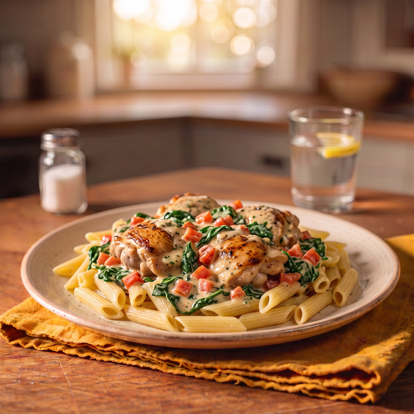 Frango Cremoso com Penne