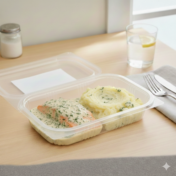 Salmão Cremoso com Espinafres e Puré Low Carb