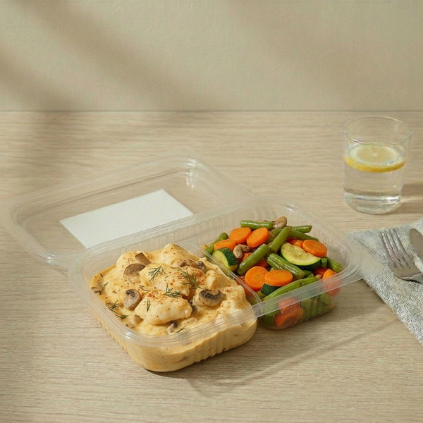 Strogonoff de Peixe com Legumes Salteados